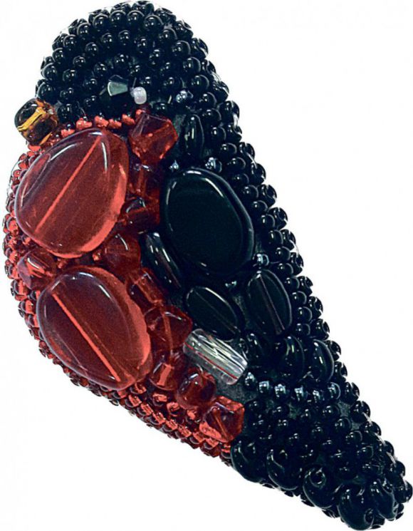 192-БП Набор для изготовления броши БП-192 "Снегирь" брошь 5,0х4,5см.