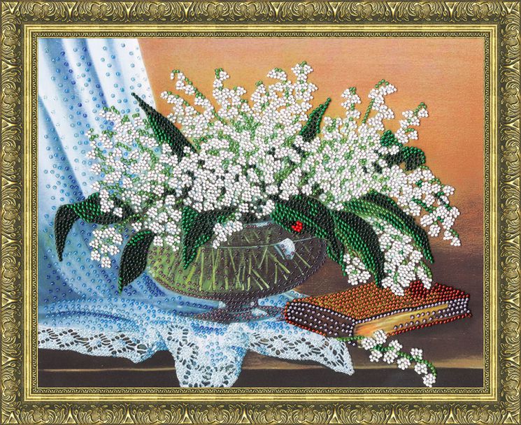 РТ-105 Набор для вышивания Золотое Руно "Букет ландышей"