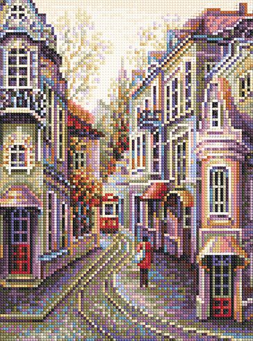 БСА3-130 Алмазная мозаика ТМ Наследие "В ожидании трамвая"