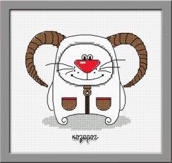 833 Набор для вышивания ОВЕН "Кошачий гороскоп.Козерог"