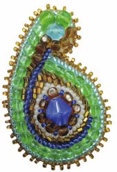 194-БП Набор для изготовления броши БП-194 "Восточные мотивы" брошь 6,0х4,0см.