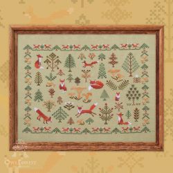 0044-ЛЛ-Н-3Bf Набор для вышивания СОВИНЫЙ ЛЕС  "Лисичкин лес"