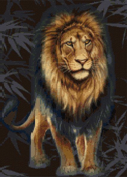БСА2-093 Алмазная мозаика Наследие "Лев"