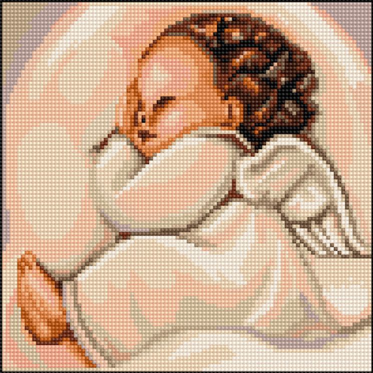 B356 Набор для вышивания Luca-S "Спящий ангелочек"