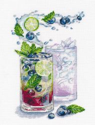 1475 Набор для вышивания Овен "Черничный коктейль"