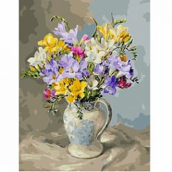 GX 30604 Картина по номерам Paintboy "Весенний букет в вазе"