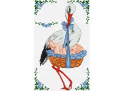 932-14 С рождением мальчика! (Белоснежка)