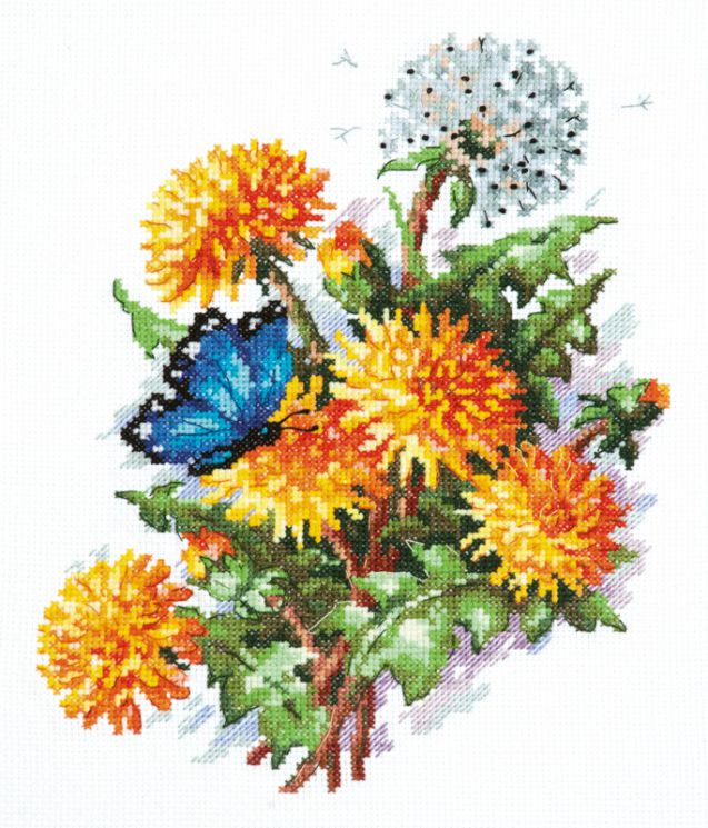 Набор для вышивания крестом Чудесная игла «Одуванчики» 40-52