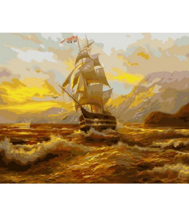 GX9083 Картина по номерам Paintboy "На волнах-2"