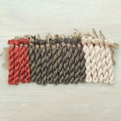 НМул-АСЧ-3283-3c Набор ниток OwlForest для схемы «Алиса в Стране Чудес» (DMC) трехцветный вариант, 28 каунт в 3 нити