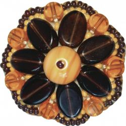 204-БП Набор для изготовления броши БП-204 "Календула" брошь 4,0х4,0см.