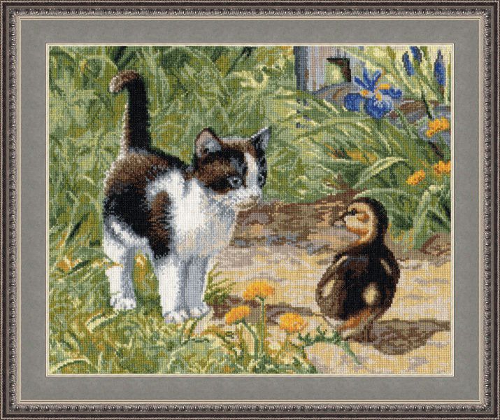 Набор для вышивания крестом ОВЕН "Неожиданная встреча" 512