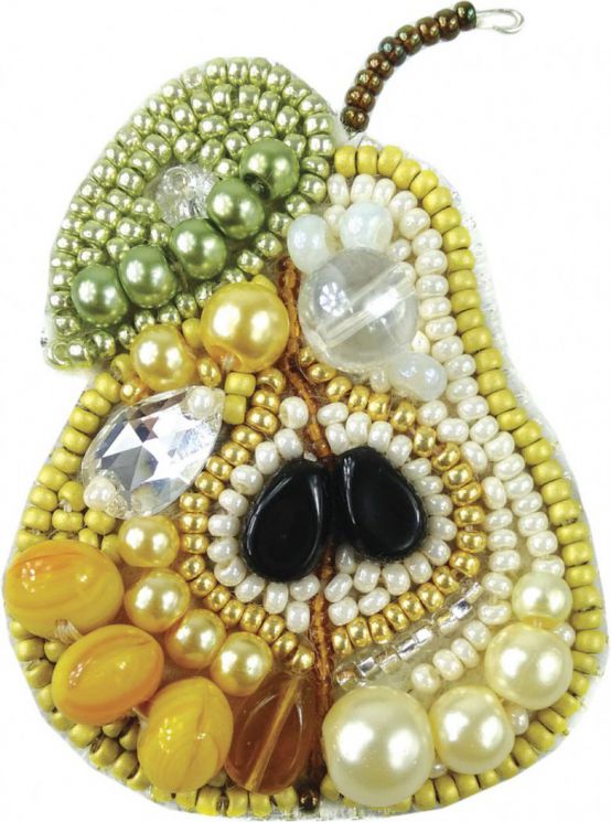 205-БП Набор для изготовления броши БП-205 "Груша" брошь 4,5х6,5см.