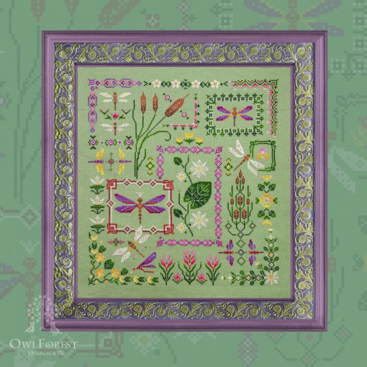 0138-PC-С Печатная схема OwlForest «Звонкие стрекозы»