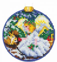 Н-26 Набор для вышивания Сделай Своими Руками "Новогодние шары. Ангел."