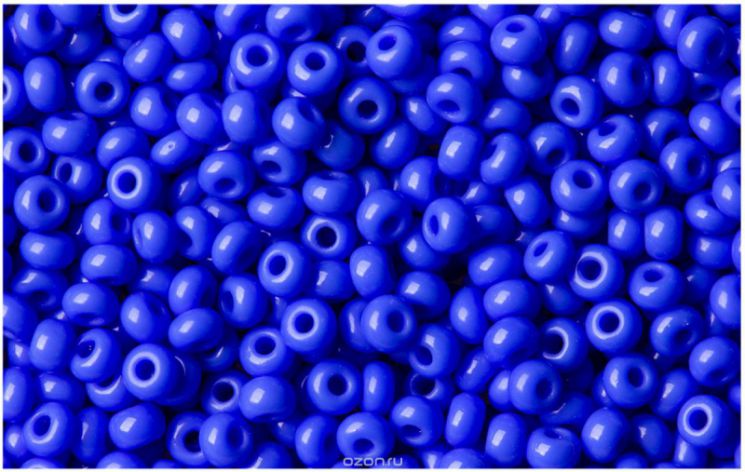 Бисер Preciosa 33040 темно-лазурный натуральный 