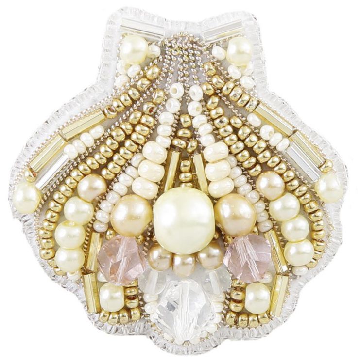 БП-269 Набор для изготовления броши Crystal Art "Ракушка"