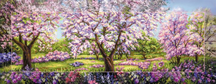 БС-031 Алмазная мозаика (кругл) Наследие "Цветущий сад"