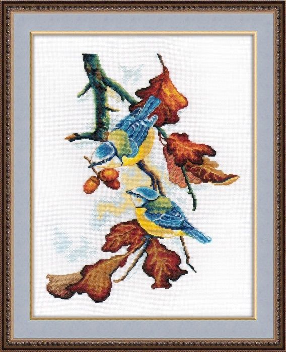 Набор для вышивания крестом ОВЕН "Лазоревки" 910