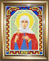 ИМРА5-030 Алмазная мозаика ТМ НАСЛЕДИЕ с рамкой "Святая Анна"