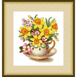 Набор для вышивания Сделано с любовью ЦВ-024 "Весеннее настроение", 30Х35