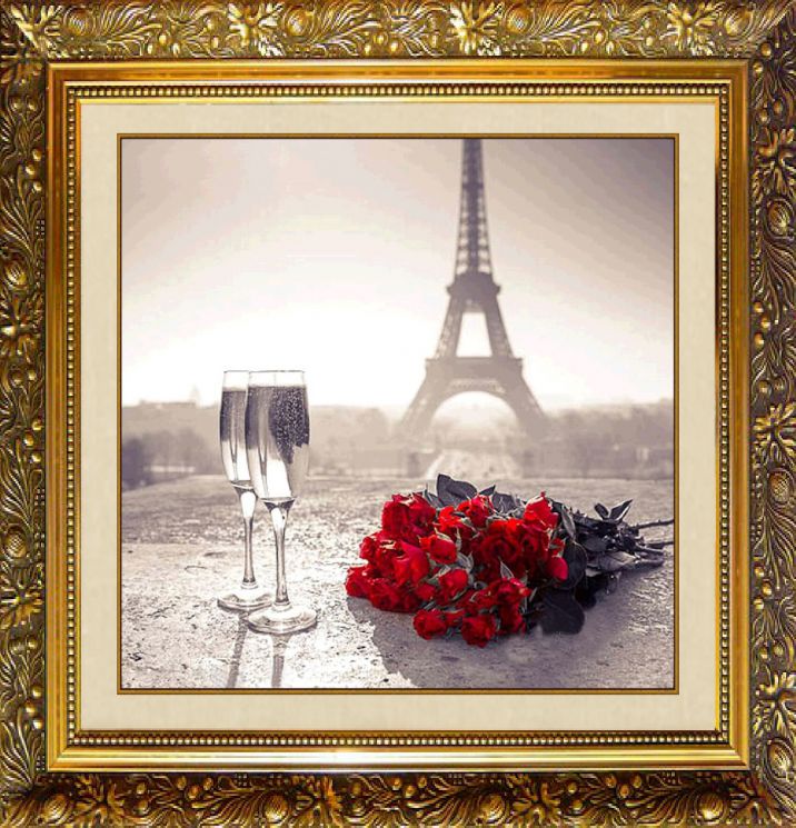 F-375 Алмазная мозаика МИЛАТО "Свидание в Париже"