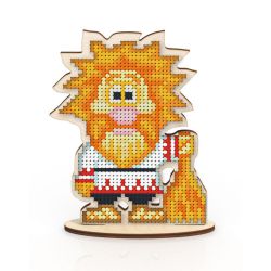 WS-032 Набор для вышивания бисером WoodStitch "Домовой", 12х9