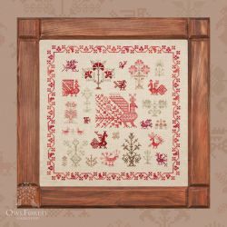 0001-ПП-С Схема для вышивания Owlforest «Птичка-пава»