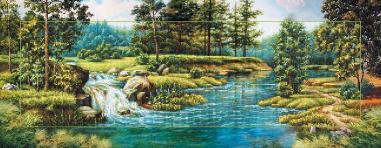 БС-040 Алмазная мозаика (кругл) Наследие "Летний пейзаж"