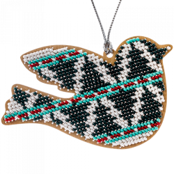 Набор для вышивания бисером по дереву ВОЛШЕБНАЯ СТРАНА FLK-144, 10.5*7см