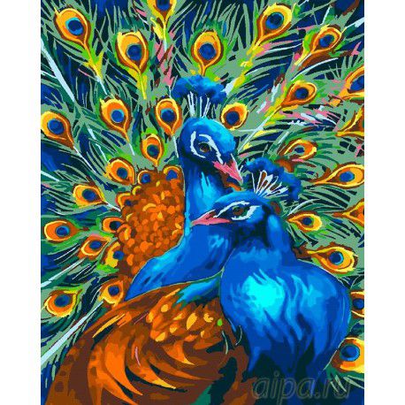  Картина по номерам PAINTBOY "Павлины" GХ24013