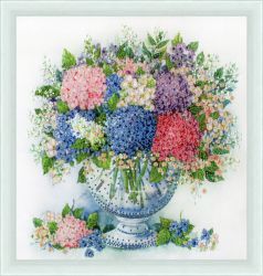 РТ-165 Набор для вышивания Золотое Руно "Флоксы"