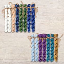 НМул-ЛО059-2283 Набор ниток OwlForest для схемы «Лебединое озеро» (ПНК) 28 каунт в 3 нити