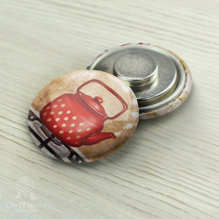 Маг-ЧайГор Магнитный держатель «Чайник в горошек»