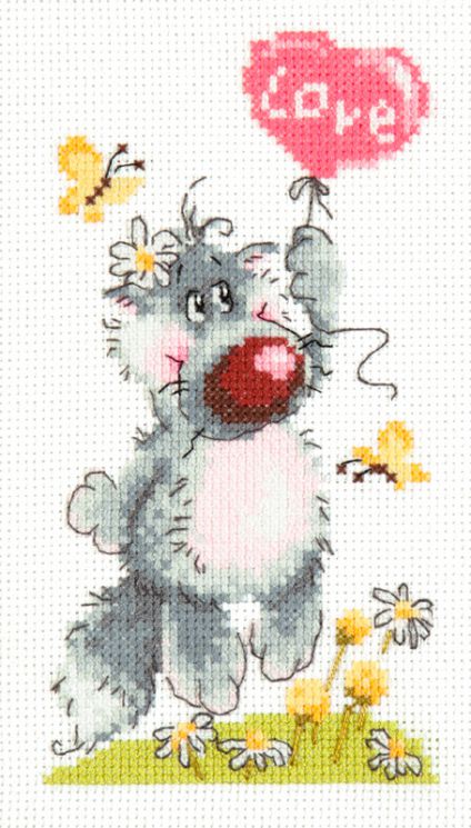 Набор для вышивания крестом Чудесная игла «На крыльях любви» 18-93