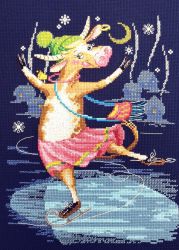 01.033.33 Набор для вышивания Марья Искусница "Новогодний пируэт"
