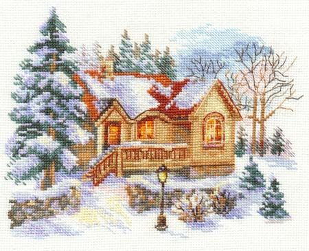 Набор для вышивания Алиса "Февральский домик" 3-22