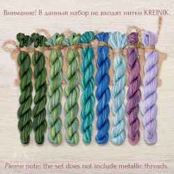 НМул-КЧ023-2283  Набор ниток OwlForest для схемы «Король Чертополох» (ПНК) 28 каунт в 3 нити