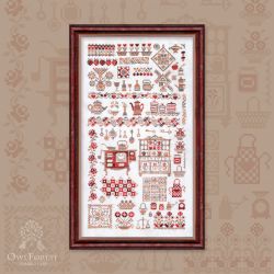 0184-ВК-С Схема для вышивания Owlforest «Винтажная кухня»