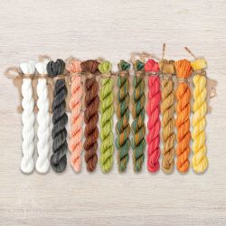 НМул-М186-2282 Набор ниток OwlForest для схемы «Матрешки» (ПНК) 28 каунт в 2 нити