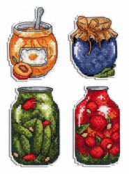 Р-454 Набор для вышивания "Жар-Птица" "Дары осени. Магниты"