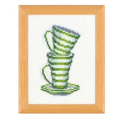 Набор для вышивания крестом Vervaco "Зеленые кружки" 2002-42648