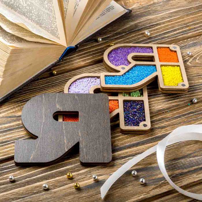 Органайзер для бисера "Алфавит" ВОЛШЕБНАЯ СТРАНА,  FLZB-157(Я), 10х9см