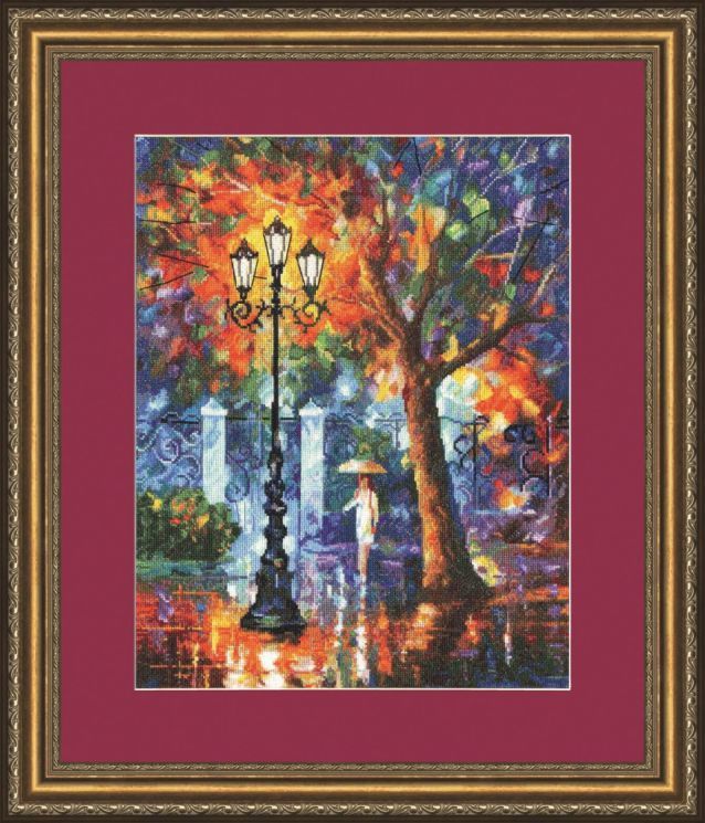 ЧМ-027 Набор для вышивания Золотое Руно "Аура дождя" по картине Л.Афремова