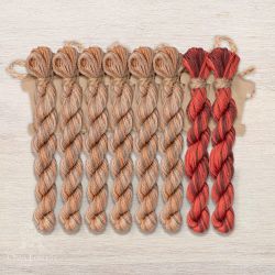 НМул-ВК184-3282 Набор ниток OwlForest для схемы «Винтажная кухня» (DMC) 28 каунт в 2 нити