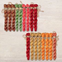 НМул-ЛКД209-2283 Набор ниток OwlForest для схемы «Летучий корабль. День» (ПНК) 28 каунт в 3 нити