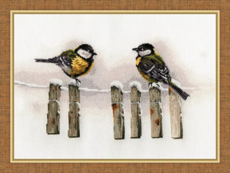 З-059 Набор для вышивания Золотое Руно "Зимние посиделки"