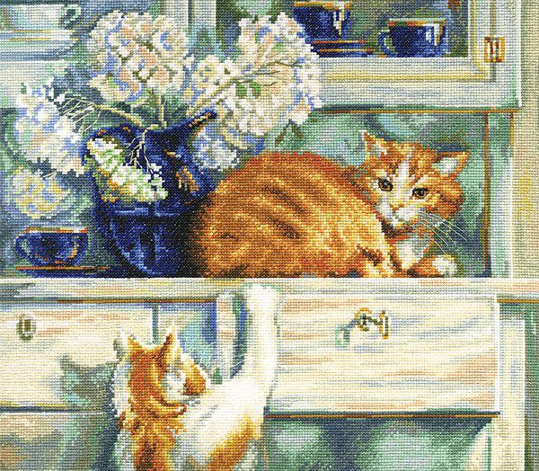 Набор для вышивания крестом РТО "Рыжие проказники" M482