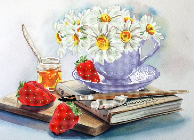 КБ-432 Схема для вышивания бисером ТМ Наследие "Ромашковое настроение"