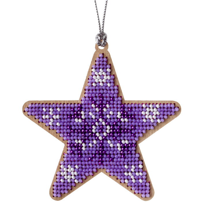 Набор для вышивания бисером по дереву ВОЛШЕБНАЯ  СТРАНА FLK-219, 9*9см